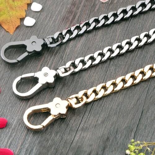 DIY Replacement Shoulder Bag Straps 9mm Gold, Silver, Gun Black, Bronze Chains Strap, Handles for Clutch Bags, Small Handbags