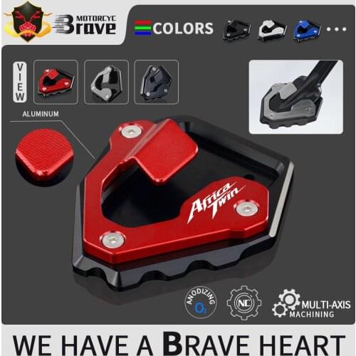 For Honda Africa Twin CRF1000L 2015 2016 2017 2018 2019 2020 Kickstand Foot Side Stand Extension Pad Motorcycle Accessories