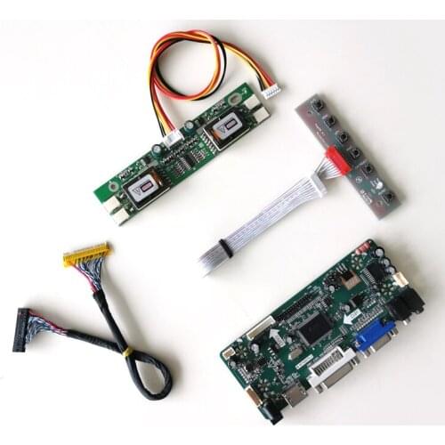 For MT190AW02 V.0 V.A V.Y VGA DVI CCFL LVDS 30Pin LCD monitor panel MNT68676 display controller drive card 19" 1440*900 kit