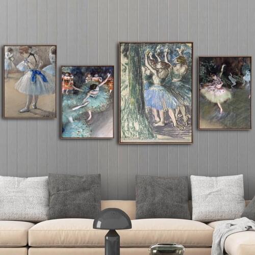 Home Decoration Print Canvas Art Wall Pictures for Living Room Poster Paitings French Edgar Degas Ballet dancer 1