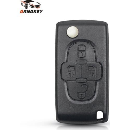 KEYYOU 4 Buttons Flip Floding Car Remote Key Shell Fob Case Cover For Peugeot 1007 For Citroen C8 CE0523/CE0536 HCA/HU83 VA2
