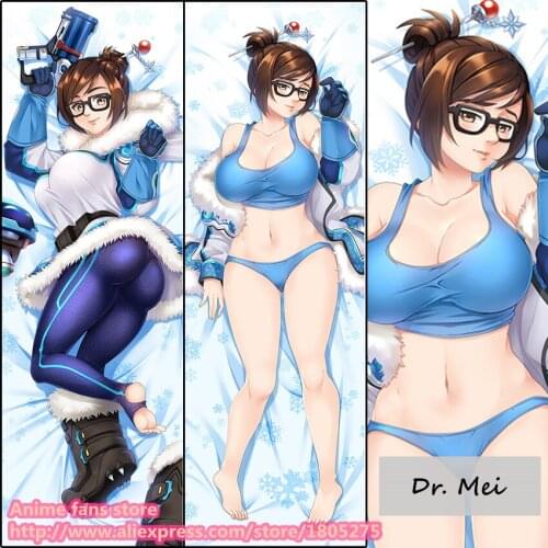 Hot Online Game OW Dr. Mei Ling Zhou Pillowcase Anime Pillow Case Cover decorative Hugging Body