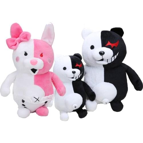Monomi Rabbit Plush Toys Danganronpa black white Bear Rabbit Dangan Ronpa Monokuma Doll Birthday Toys for Children
