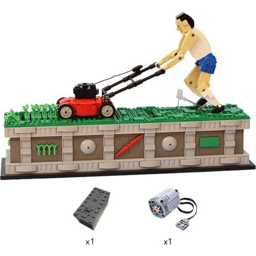 MOC Classic Creatives Weeding Man MOC 10820 With Motor Compatible blocks Spell Insert Building DIYEducation Toy Bricks Gift
