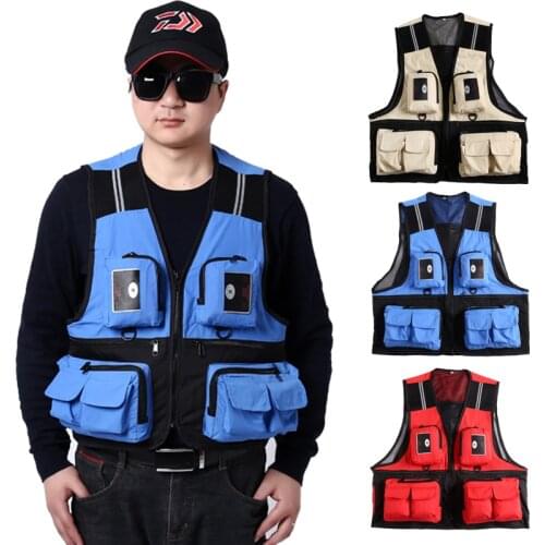 Men Military Mesh Vests Breathable Fishing Vest Tactical Multi-pocket Photography Waistcoat Hiking Camping Multifunction Vests
