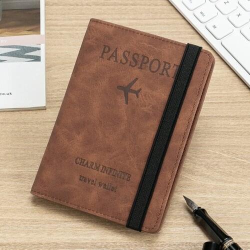 2020 New Passport Cover Retro Leather Men & Women Quality Passport Holder Travel Wallet SIM Card Slots Unisex Credit Card Holder