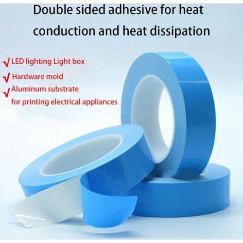 Thermal Adhesive Tape High Performance Thermally Double Side Tapes Cooling Pad Apply to LED Strips 3D Printer Laptop EL