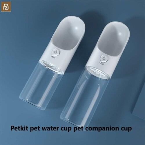 Xiaomi PETKIT Portable Pet Water Bottle Cup 300/400ML Dogs Travel Puppy Cat Drinking Bowl Outdoor Pet Water Dispenser Feeder