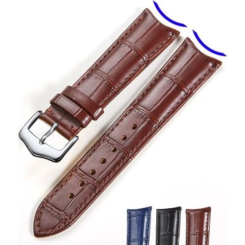 Curved End 20mm 22mm 19mm 21mm Rubber Silicone Watch Bands For Tissot Watch AT150 Seamaster for Seiko-Strap Brand Watchband