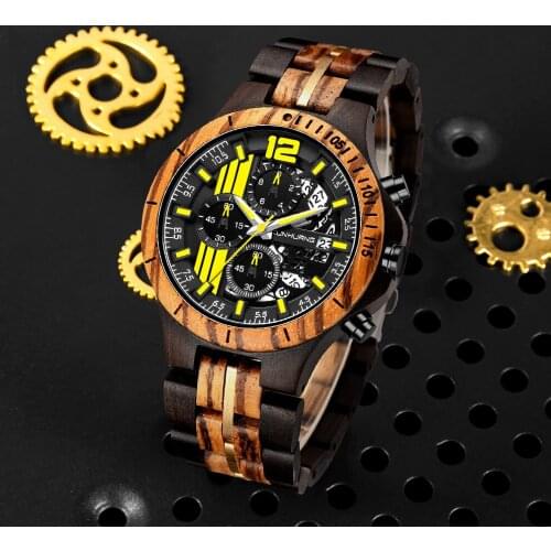 2021 Luxury Designer Watches Mens Sport Quartz Wristwatches Top Brand Wooden Watch For Men With Luminous Hands Montre Homme