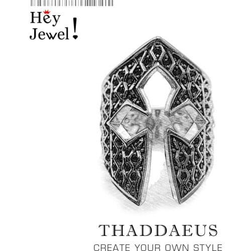 Knights Helmet Ring,Europe Vintage Fine Jewerly For Men,2021 Summer Fantastic Armour Gift In 925 Sterling Silver,Super Deals