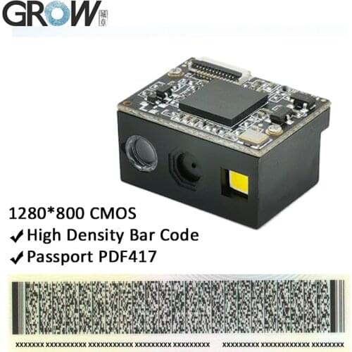 GROW GM69-S 1280*800CMOS High Density Bar Code Readable 1D 2D USB UART PDF417 Bar Code Qr Code Scanner Module Reader
