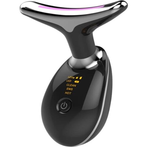 Neck Face Beauty Device 3 Colors LED Photon Therapy Skin Tighten Reduce Double Chin Anti Wrinkle Remove Skin Care Tools