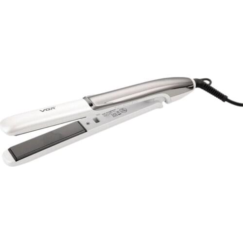 VGR V-550 Salon Straightener Copper Ceramic Flat Iron Straightener with Adjustable Temperature Suitable EU Plug
