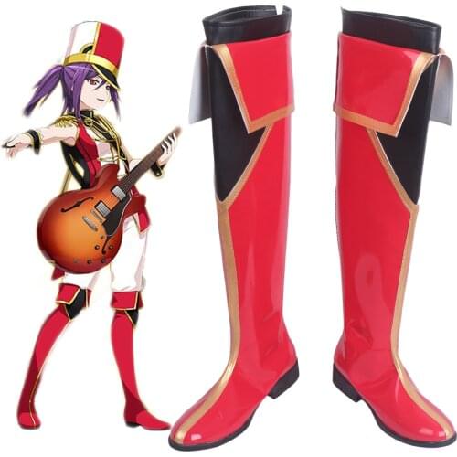 Bang Dream! Hello, HappyWorld! Seta Kaoru Tsurumaki Kokoro Cosplay Boots Shoes Custom Made