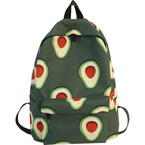 Avocado Green Backpack Women New Student Fashion School Bag Travel Backpack Portable Leisure Campus Bag mochila