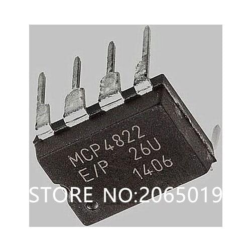 1PCS NEW MCP4822-E/P MCP4822-E MCP4822 DIP-8