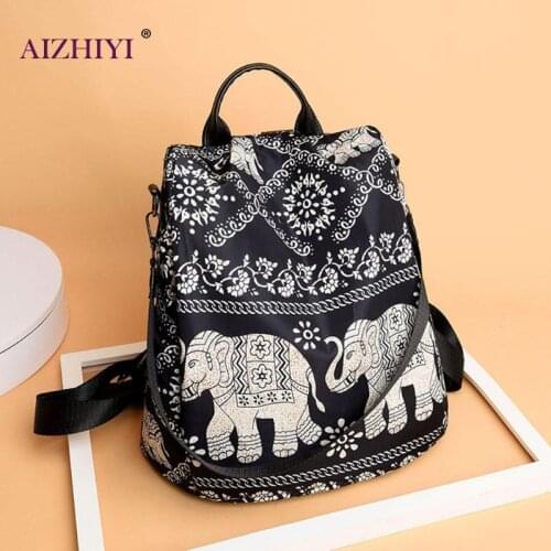 AIZHIYI Women's Textile Backpacks