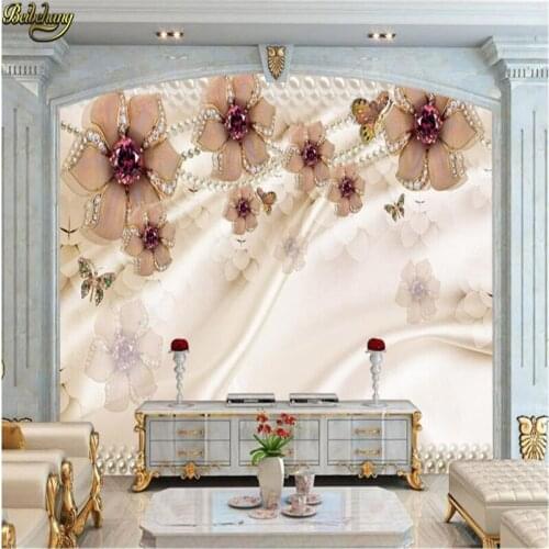 Beibehang Custom Photo 3d Wallpaper Diamond European Luxury Diamond Jewelry Living Room TV Background Mural papel de parede