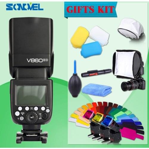 Godox V860II Camera Speedlite 2.4G 1/8000s with 2000mAh Li-on Battery Wireless Flash light for Nikon DSLR D800 D700 D7100 D5200