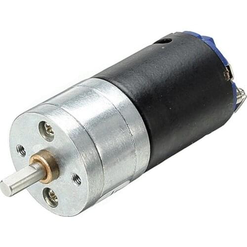 1pc DC 6.0/12.0V Black Brushed Motor GM25-370 Motor 4mm Shaft Diameter Motor