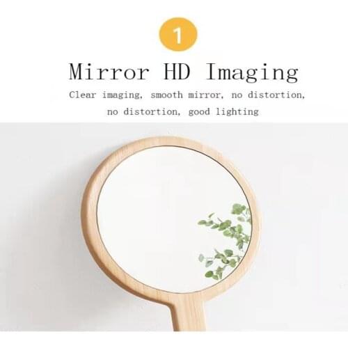 French Home Decor Mirror Portable Cosmetic Mirror Restoring Ancient Ways European Styles Round Make-up Lustro Glass Makeup Tool