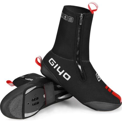 Winter Cycling Lock Shoe Covers Windproof Bike Cycling Overshoes MTB Bike Thermal Fleece Cycling ShoeCover Waterproof