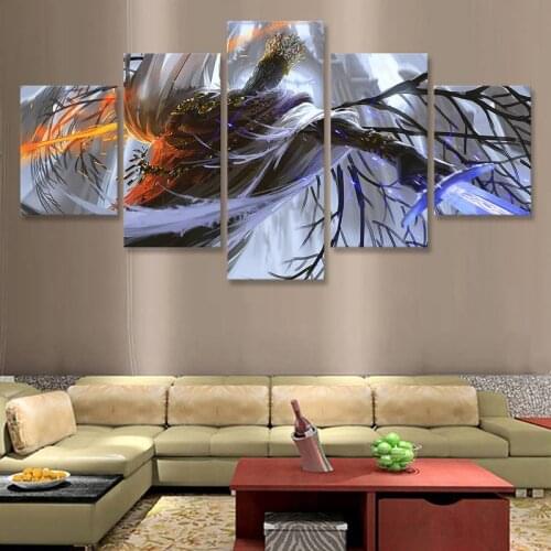 Dark Souls Pontiff Sulyvahn Canvas Painting 5 Panel Posters and Prints Modern Paintings Posters on The Wall