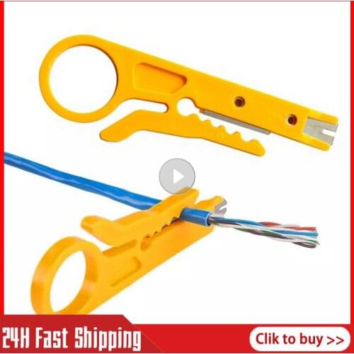 Cable Stripping Wire Cutter Crimping Tool Multi Stripper Knife Crimper Pliers Mini Portable Decrustation Electrical Straight