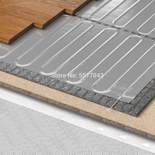 11 Square Meters 230V Electrical Aluminum Foil Heating Kit For Wooden Bamboo Laminate Underfloor Warming