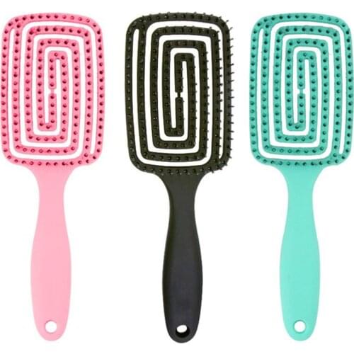 Hair Scalp Massage Comb Anti Tangle Nylon Hairbrush Head Massager Brush Women Straight Curly Detangle Hair Care Styling Tools