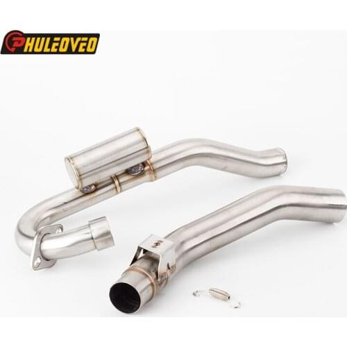 For CRF150F CRF230F 2003-2016 CRF250R Exhaust Link Pipe Motorcycle Exhaust Muffler Link Pipe Middle Front Pipe for CRF230F Pipe
