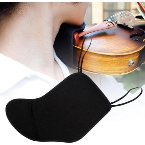 Violin Chin Shoulder Rest Soft Cotton Pad Sponge Cover Protector for 4/4-4/3 Bridge Type Violin Fiddle Accessories
