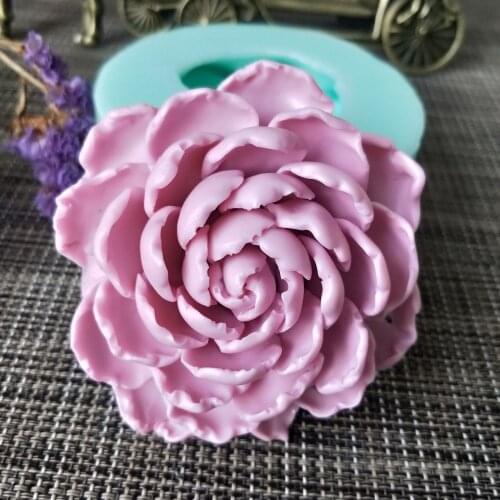 PRZY 3D Flower Chrysanthemum Mould Silicone Soap Mold Tool Candle Moulds Soap Making Mold Resin Clay Baking Tools Eco-friendly
