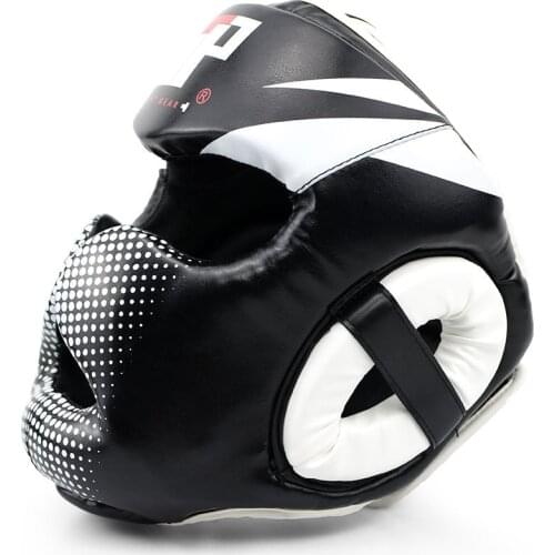 Adjustable Closed Type Boxing Helmet Head Protector for Taekwondo Karate Tai Kickboxing Competition Training Boxing Helmet