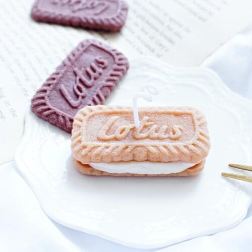 Simulation cookie Biscuit Design Silicone Candle Mold DIY Aromatherapy Mold candle making Handmade Soap Mold
