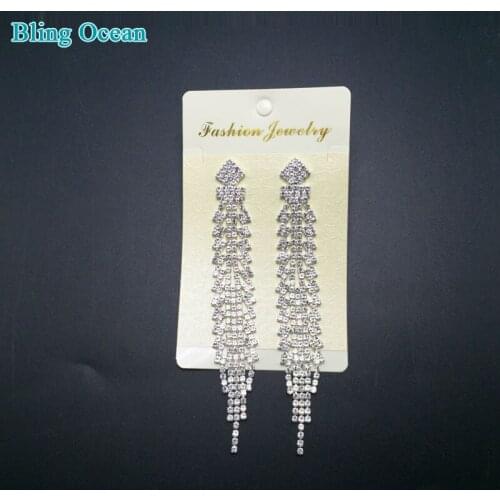 Competition jewelry tree shape tassel crearrings for competition bikini stage shows BJE28