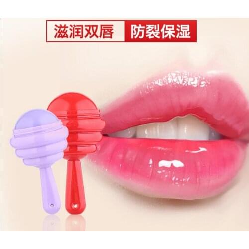 BMEISION Lollipop Honey Fruit Lip Balm Moisturizing Moisturizing Student Intimate Lip Balm Lip Care 1pcs