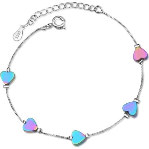 WANGAIYAO Love Bracelet Girl Series Simple Colorful Personality Creative Student Small Fresh Hand Jewelry