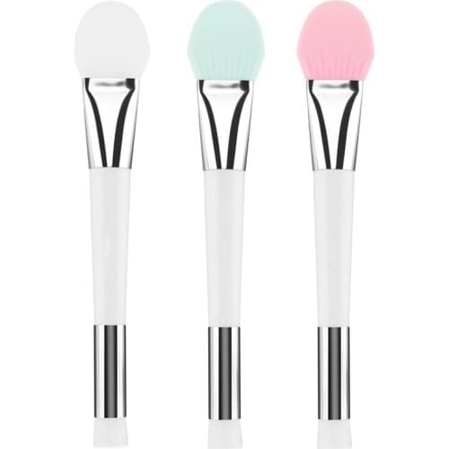 1Pcs Face Mask Brush Silicone Cosmetic Beauty Tool Blackhead Remover Double-Head DIY Mud Mixing Facial Skin Care Wholesale