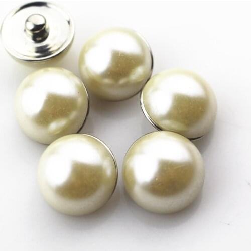 20pcs/lot Mix Pearl Snap Buttons Diy 18mm Snap Jewelry Pendants Bracelet&Bangles Snaps Necklace Charms