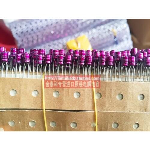 2020 hot sale 30PCS/50pcs ELNA audio for capacitance 50V2.2UF 4X5 R3A purple robe electrolytic capacitors imported free shipping