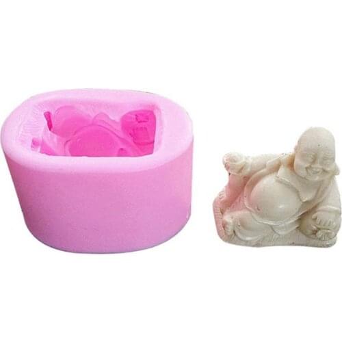 Buddha Maitreya 3D Stereo Silicone Mold DIY Chocolate Cake Fondant Handmade Soap Mold Cooking Tool Accessories