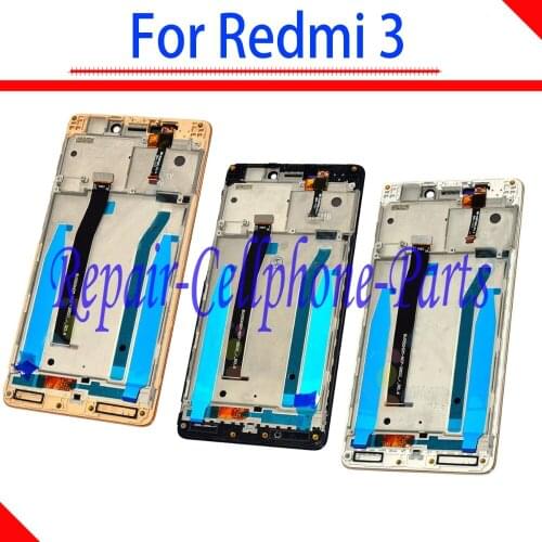 5.0 inch 100% New Full LCD Display + Touch Screen Digitizer + Frame Cover Assembly For Xiaomi Redmi 3 Redmi3 , Free Shipping