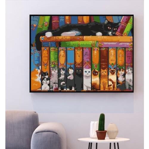 5D Diamond Painting animals diamond embroidery Diamonds books Picture Full Square Drill Diamond embroidery by photo Gifts