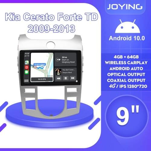 9 Inch Aftermarket Android Car Radio Stereo System With Wireless Carplay Multimedia Head Unit FOR Kia Cerato Forte TD 2009-2013
