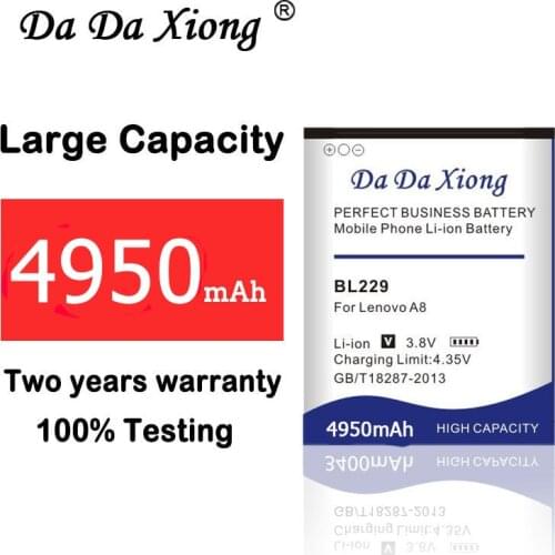 4950mAh BL229 Battery for Lenovo A8 A808T A806 phone