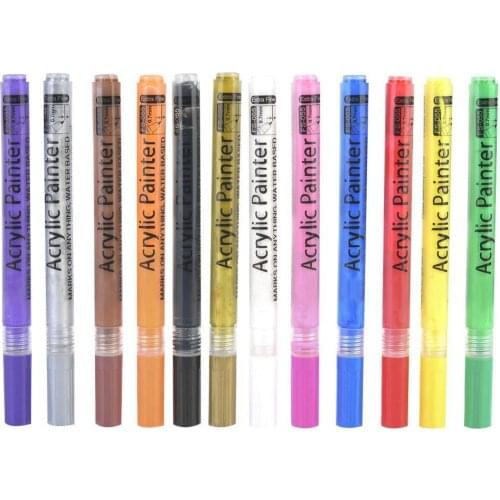 Acrylic Paints Pen Popular Acrylic Paint Marker Pen New Odorless Needle Paint Pen 0.7 Mm Line Width Art drawing Acrylic Painter