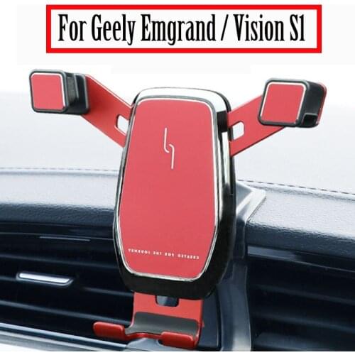 For Geely Emgrand New Upgrade Phone holder Car Wireless Charging mobile Phone Stand For Vision S1
