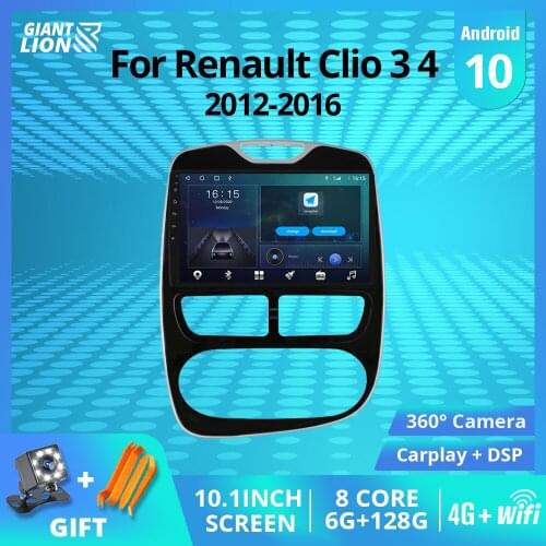 Tiebro 2DIN Android10.0 Car Radio For Renault Clio 3 4 2012-2016 GPS Navigation Auto Radio Bluetooth Player Carplay Car Receiver